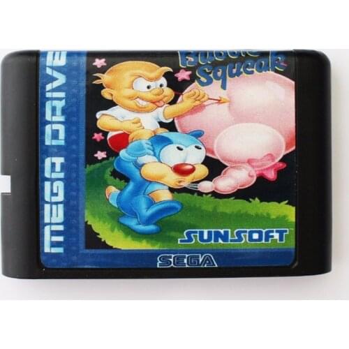 Bubble And Squeak 16 bit MD Game Card For 16 bit Sega MegaDrive Genesis game console