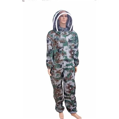 1 set beekeeping suit for bee clothing personal beekeeper costume equipment bee keeping suit camouflage coverall suit for bees