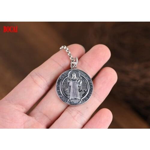 Personality Thai Silver Seiko Mens Jesus Pendant s925 Sterling Silver Jewelry Antique Antique Jewelry