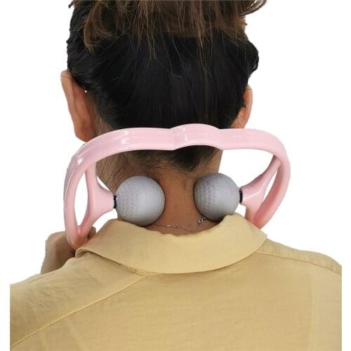 Plastic Pressure Point Therapy Neck Massageador Massagem 3 Colors Neck Massager for Neck Shoulder Trigger Point