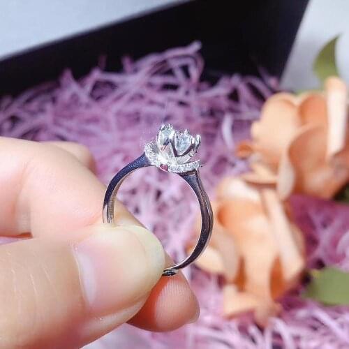 Moissanite, 925 Silver fashion design, strong fire color,diamond, high hardness 1ct stone D.VVS