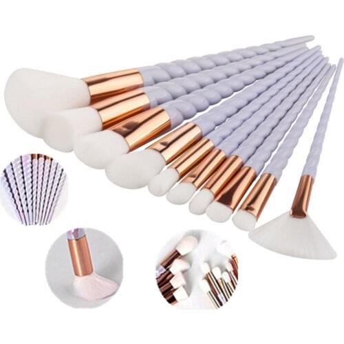 Unicorn Makeup Brush Set 10pcs Brush Foundation Powder Eye shadow Make Up Brushes Beauty Makeup Cosmetic Tools pincel maquiagem