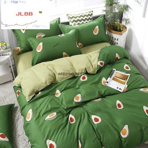 2020 new summer quilt cover 1pcs + sheet 1pcs + pillowcase 2 pcs small fresh bed set soft suitable for full / queen / king bed