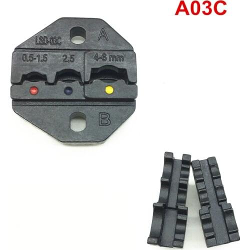 Crimping dies jaws A03C for pre insulated terminal and connector 20-10AWG 0.5-6mm2