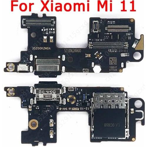 Original Charge Board For Xiaomi Mi 11 Mi11 Charging Port USB PCB Dock Connector Flex Plate Replacement Repair Spare Parts