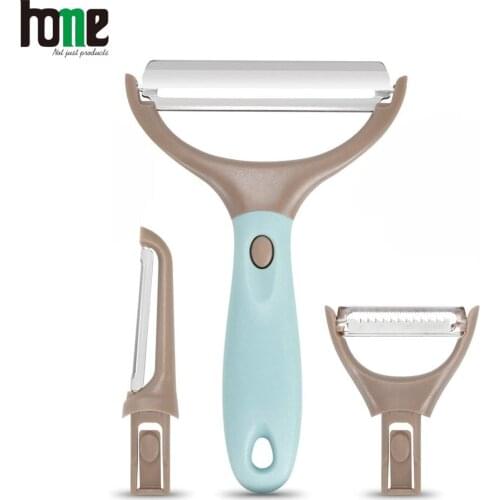Vegetable Peeler for Kitchen Set of 3 Premium Stainless Steel Trio Veggie and Fruit Peeler for Potato Carrot Fruit Supplies Tool