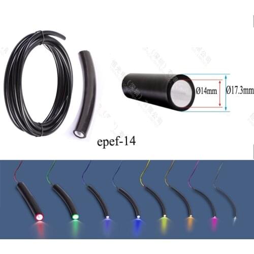 Big size 14mm plastic MMA fiber optic cable for swimming pool lighting home decor