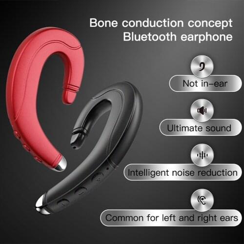 Portable Air conduction Ear-hook Wireless Bluetooth Compatible Earphones Sport Waterproof Hands-free Headset With Micrphone