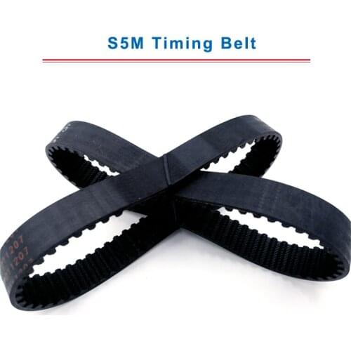 S5M Timing Belt with circular teeth 5M-925/935/940/945/950/960/975/980 belt width 15/20/25mm teeth pitch 5mm