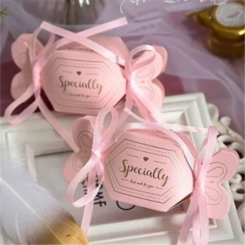 European Style Wedding Candy Box Paper Engagement Sugar Storage Box 100 Pieces/Lot Party Gift Packaging Boxes Bag Solid Color