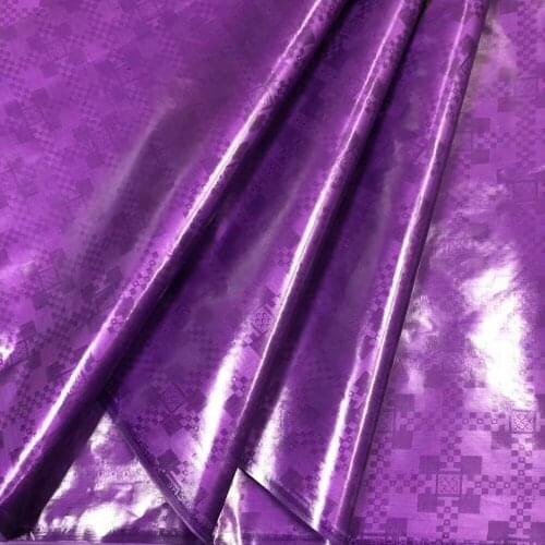 Atiku fabric purple bazin riche getzer austria quality guinea brocade garment fabric cotton african lace fabric 5yards