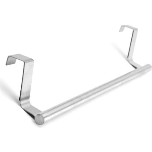Stainless Steel Towel Rack Bathroom Holder Stand Kitchen Cabinet Door Hanging Organizer Shelf Wall Mounted Rag Bar