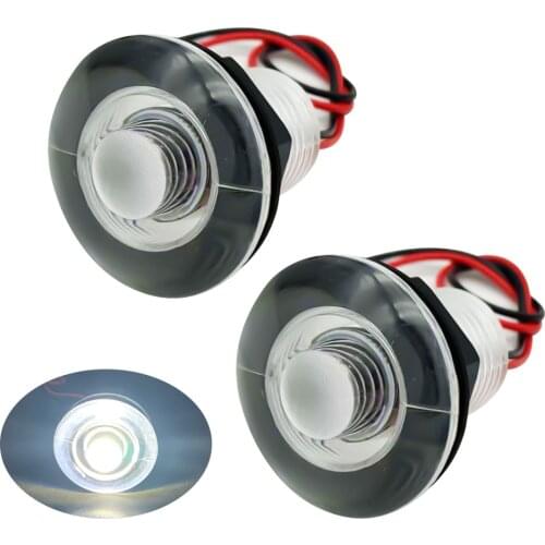 Marine Boat RV Waterproof Submersible 12V Livewell Blue LED light 2PCS IP68