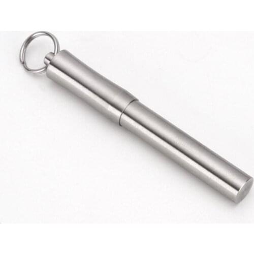 Stainless Steel Waterproof Portable Toothpick Holder Travel Storage Tube Titanium Alloy Toothpicks Storage Container Box