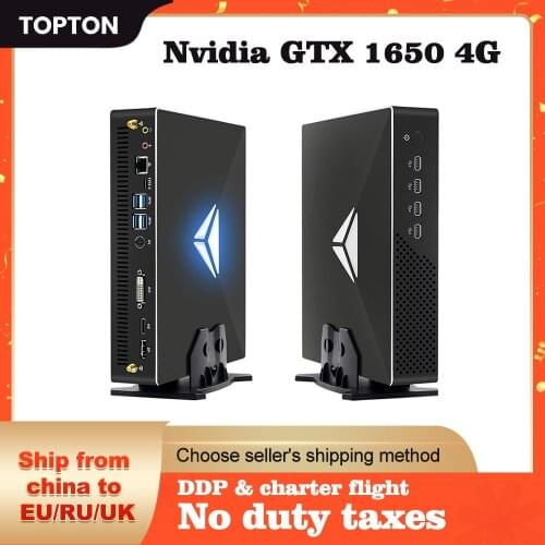 10th Gen Gamer Mini PC Intel Core I9-10900F i7-10700F Nvidia GTX 1650 4G Desktop Tower Computer 2*DDR4 M.2 AC WiFi