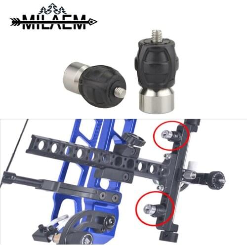 2 Pieces Archery Bow Sight Stabilizer Ball Shape Sight Rack Damper Shock Reducer Commpound Bow Damping Hunting Accessories