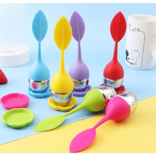 3Pcs Creative Tea Strainer Food Grade Silicone Tea Infuser Tea Bag Leaf Filter Diffuser Teaware Teapot Accessory Kitchen Gadget