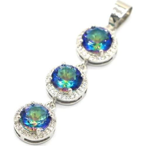 31x20mm Deluxe Created Golden Citrine Pink Kunzite Daily Wear Silver Pendant Wholesale Drop Shipping