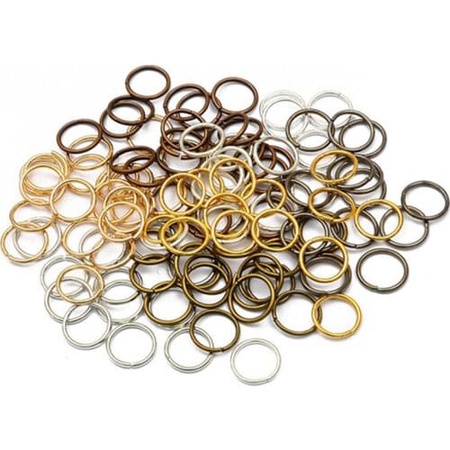 50 Pcs/Lot 10mm 18mm Brass/Gun-metal/Gold/Silver/Rhodium Opening Hair Ring Braid Dreadlock Bead Cuff Clip Braid Tool Hoop Circle
