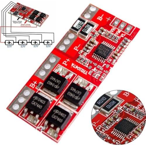 4S 30A Balance Li-ion Lithium LiPo 18650 Battery BMS Protection PCB Board 16.8V Short Circuit Protection Module Replacement Part