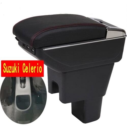 For Suzuki Celerio Armrest Box Celerio Universal Car Central Armrest Storage Box cup holder ashtray modification accessories