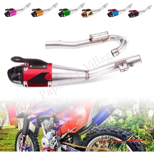 Motocross Off Road Enduro Complete Exhaust Pipe System Slip On Muffler for Honda CRF230F 2008-2016 2017 2018 2019 2020