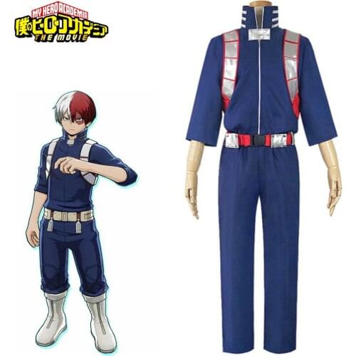 Hot Anime My Hero Academia Boku No Hero Academia Todoroki Shoto Cosplay Costume Top Pants Belt Halloween For Men Women