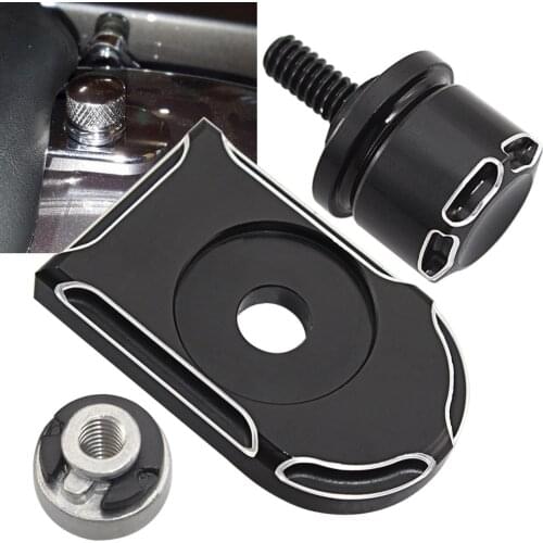 Motorcycle fixed bolt tab screw nut mount accessories decal for Harley softail sportster prince cruise back seat fender screw