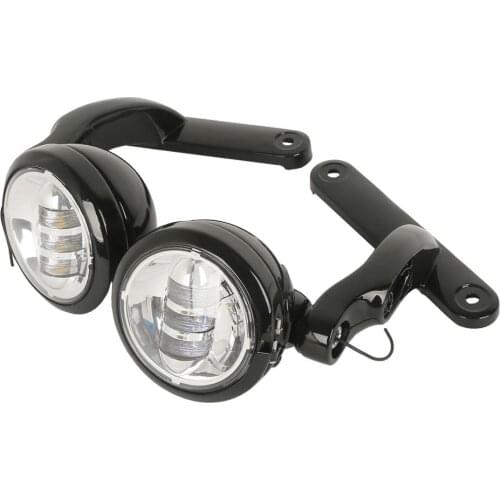 Motorcycle 4 1/2" LED Lighting Brackets For Harley Street Glide CVO FLHX FLHXSE2 2009-2016