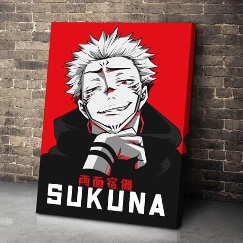 Wall Art Home Decoration Jujutsu Kaisen Poster Japan Anime Sukuna Canvas Paintings HD Prints Modular Pictures For Living Room