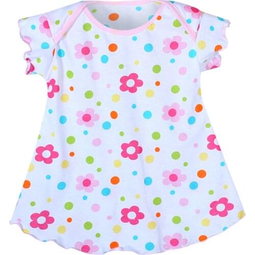 Toddler Baby Froal Print Girls Ruched Print Crew Neck Short Sleeve Princess Dresses Casual Loose Comfty Kids Clothes Sukienki