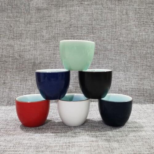 Supply ceramic small wine cup 50 ml liquor cup yellow wine cup tea cup strong liquor cup