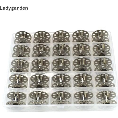 Empty Bobbins Sewing Machine Plastic Case Storage Box for Sewing Machine Spools Metal Bobbins Sewing Thread Core Spools