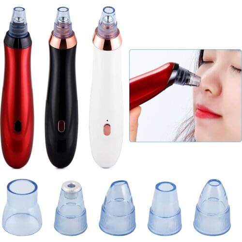 Diamond Dermabrasion Face Acne Black Dot Pimple Blackhead Remover Vacuum Cleaner Skin Care Pore Blackhead Vacuum Suction Tool