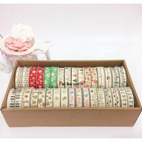 Printing multi-color multi cotton belt DIY clothing accessories gift packaging with Ribbon Wedding home textile brand