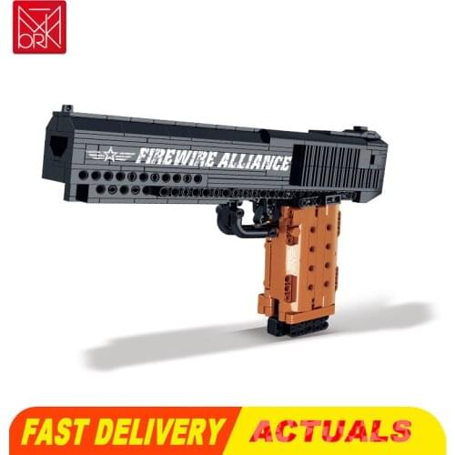 Assault Rifle AK47 Machine Gun Sharpshooter Pistol Sniper Rifle Building Blocks Toys Model Firearms Mechanical Series