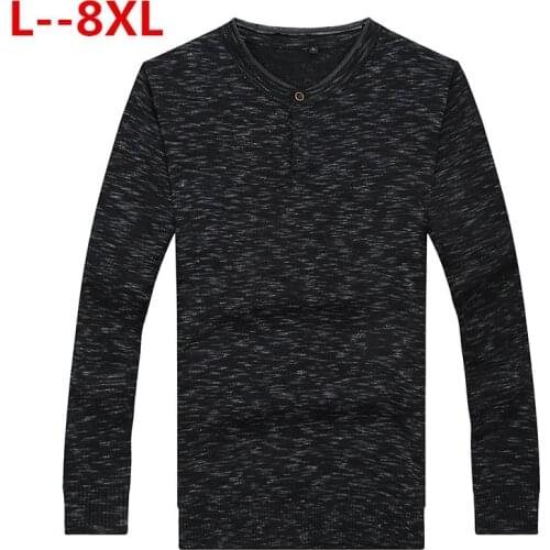 BIG SIZE cotton sweaters men V neck mens sweaters pullover jersey brand autumn winter Plus 8XL 6XL 5XL 4XL knitwear dress male