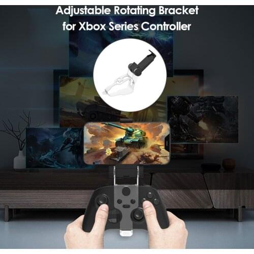 Retractable Cell Phone Wireless Controller Mount Holder for Xbox Series X/ONE SX Gamepad Hand Grip Mobile Clip Stand