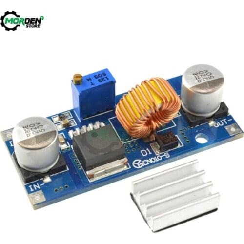 XL4015 DC-DC 4-38V to 1.25-36V 24V 12V 9V 5V 5A Step Down Adjustable Power Supply Module LED Lithium Charger With Heat Sink