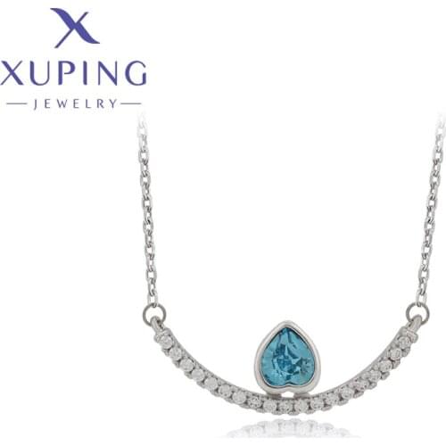 Xuping Jewelry Newly Fashionable Crystals Necklace for Women Girl Party Gifts 40439