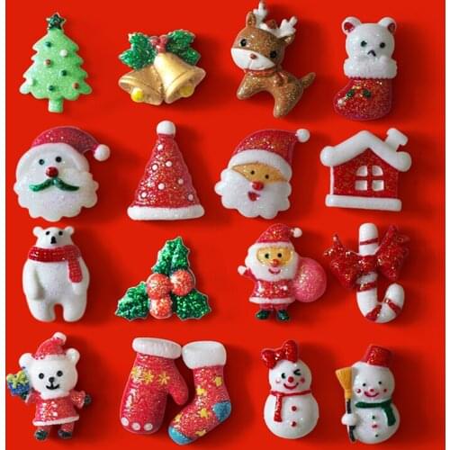 20 pieces/ lot)Cute Christmas creative animation perspective fridge magnet