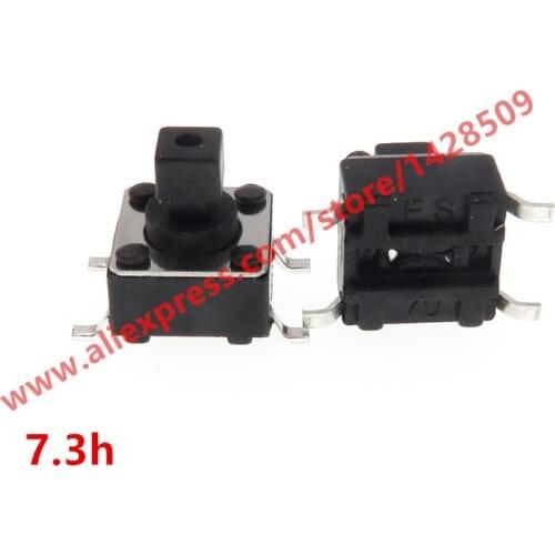 200pcs/lot 6*6*7.3mm Tactile Tact Push Button Micro Switch Momentary Push Button Square head