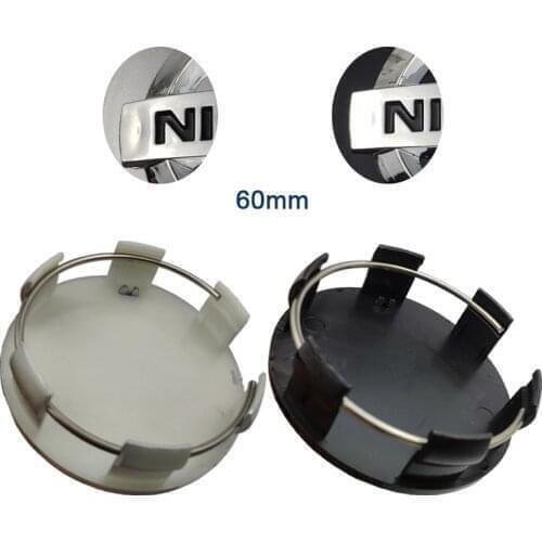 4pcs 60mm Car Wheel Hub Center Caps Rims Auto Wheel Covers For Nissan Teana Sylphy Qashqai Livina Tiida Cube Juke VERSA