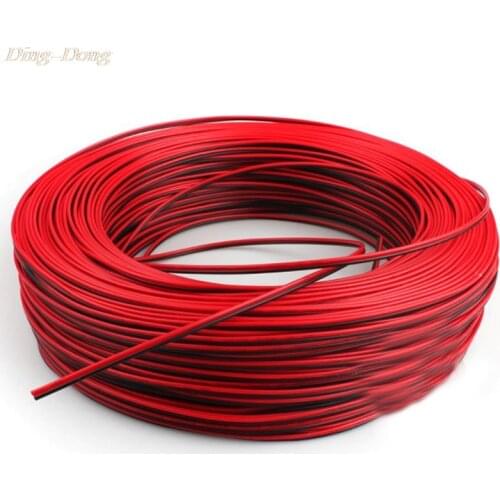 5/10/20m LED Cables 2 Pin LED Strip Cable 22AWG 2 Core Red Black Electrical Wire