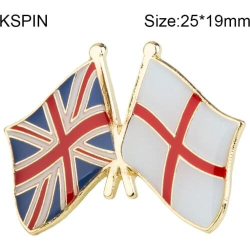 UK England Flag Lapel Pin International Travel Pins Collections Flag Badge Friendship Country Flag Badge Flag Brooch National