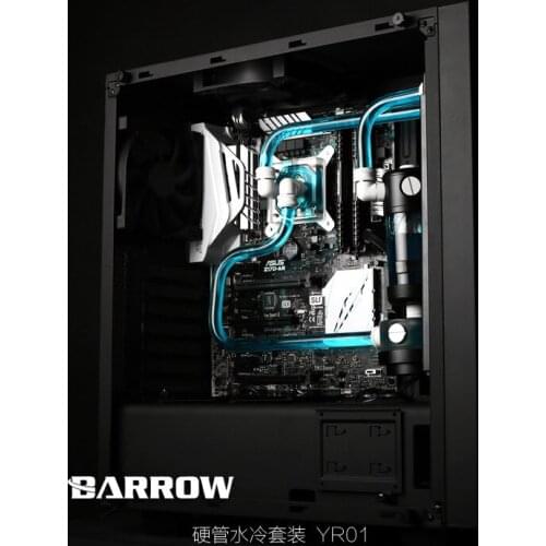 Barrow Enjie NZXT S340 Elite integrated display host hard tube water cooling scheme package YR01
