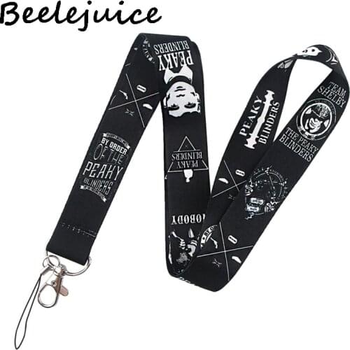 Peaky Blinders Neck keychain necklace webbings ribbons Anime Cartoon Neck Strap Lanyard ID badge holder Keychain Lanyards gifts