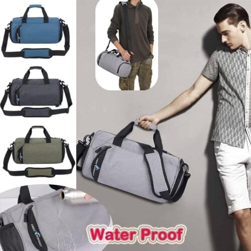 Travel Waterproof Fabric Large Capacity Nylon Gym Sports Bag Shoulder Handbag