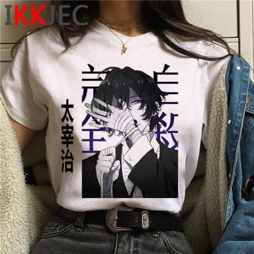 Bungou Stray Dogs t-shirt women harajuku grunge casual summer top t shirt harajuku kawaii kawaii