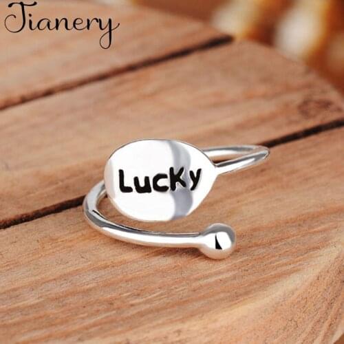 Personality Boho Letter Rings For Women Charm Wedding Jewelry Adjustable Antique Finger Ring Anillos 2021